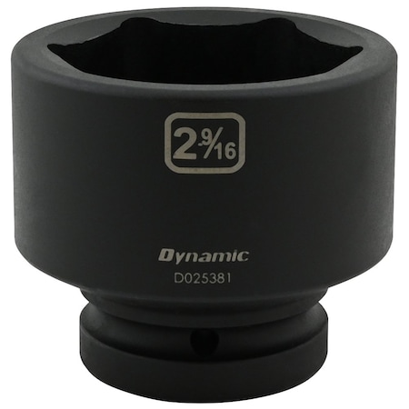 DYNAMIC Tools 2-9/16" X 1" Drive, 6 Point Standard Length, Impact Socket D025381